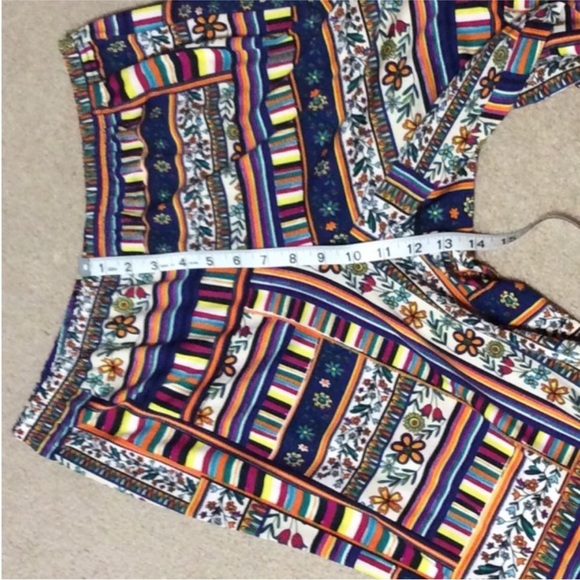 VALERIE STEVENS Bright and Colorful Patterned PANTS Size MEDIUM - Picture 6 of 12
